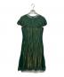 TADASHI SHOJI (タダシ ショージ) レースノースリーブワンピース グリーン サイズ:4：6000円
