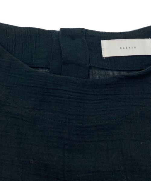 KAGURE（カグレ）KAGURE (カグレ) ガーゼロングチュニック ブラック サイズ:Freeの古着・服飾アイテム