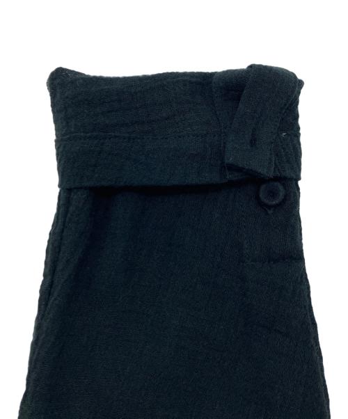 KAGURE（カグレ）KAGURE (カグレ) ガーゼロングチュニック ブラック サイズ:Freeの古着・服飾アイテム