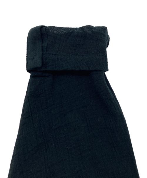 KAGURE（カグレ）KAGURE (カグレ) ガーゼロングチュニック ブラック サイズ:Freeの古着・服飾アイテム
