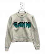GANNIガニー）の古着「刺繍ロゴワッペンスウェット」｜ホワイト