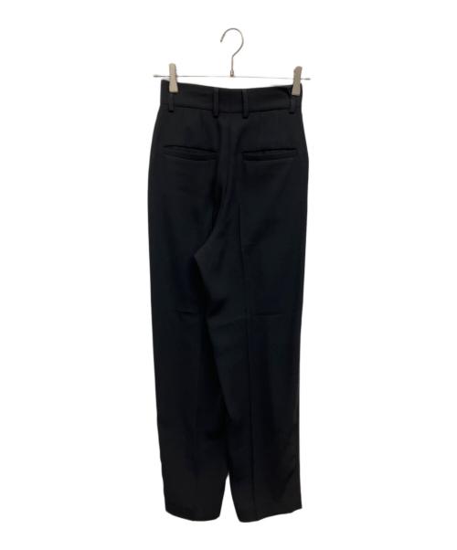6(ROKU) BEAUTY&YOUTH（ロク ビューティーアンドユース）6(ROKU) BEAUTY&YOUTH (ロク ビューティーアンドユース) GEORGETTE TUCK PANTS 2 ブラック サイズ:32の古着・服飾アイテム