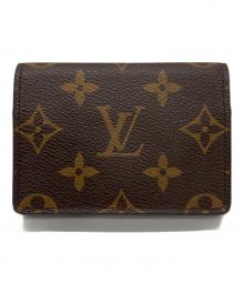 LOUIS VUITTON（ルイ ヴィトン）の古着「モノグラムアンヴェロップ・カルト・ドゥ・ヴィジットカードケース」｜ブラウン