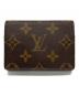 LOUIS VUITTON（ルイ ヴィトン）の古着「モノグラムアンヴェロップ・カルト・ドゥ・ヴィジットカードケース」｜ブラウン