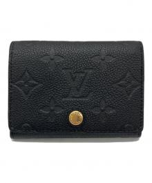LOUIS VUITTON（ルイ ヴィトン）の古着「モノグラムアンヴェロップ・カルト ドゥ ヴィジットカードケース」｜ブラック