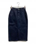 STEVEN ALANスティーブンアラン）の古着「14OZ DENIM TIGHT SKIRT」｜インディゴ