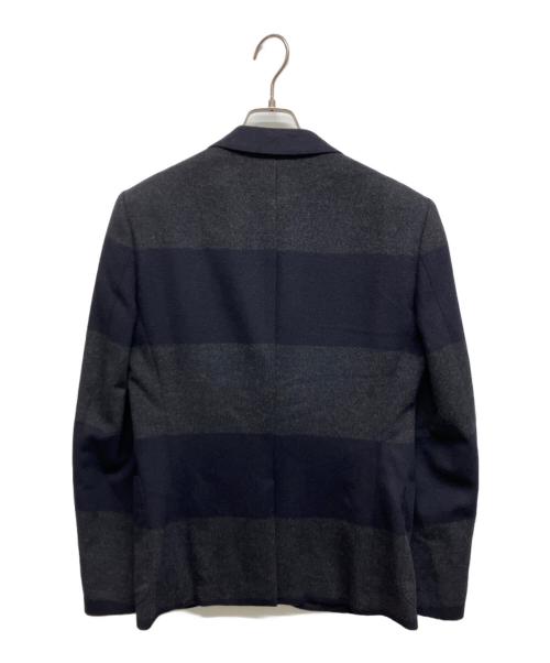 KOLOR（カラー）KOLOR (カラー) ボーダーテーラードジャケット ブラック サイズ:1の古着・服飾アイテム