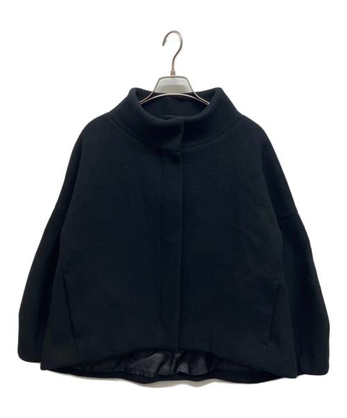 allureville（アルアバイル）allureville (アルアバイル) スタンドカラーショートコート ブラック サイズ:1の古着・服飾アイテム