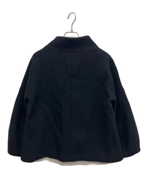 allureville（アルアバイル）allureville (アルアバイル) スタンドカラーショートコート ブラック サイズ:1の古着・服飾アイテム