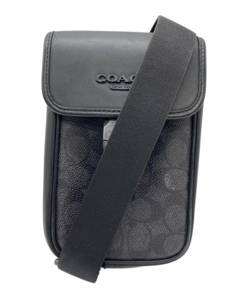 COACH（コーチ）COACH (コーチ) レーサー フォーン クロスボディ バッグ ブラックの古着・服飾アイテム