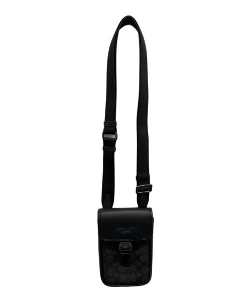 COACH（コーチ）COACH (コーチ) レーサー フォーン クロスボディ バッグ ブラックの古着・服飾アイテム