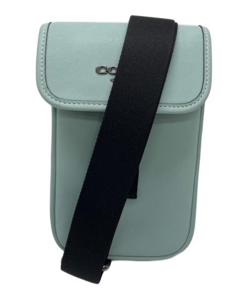 COACH（コーチ）COACH (コーチ) レーサー フォーン クロスボディバッグ スカイブルーの古着・服飾アイテム