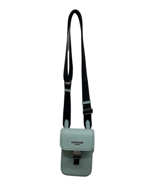 COACH（コーチ）COACH (コーチ) レーサー フォーン クロスボディバッグ スカイブルーの古着・服飾アイテム