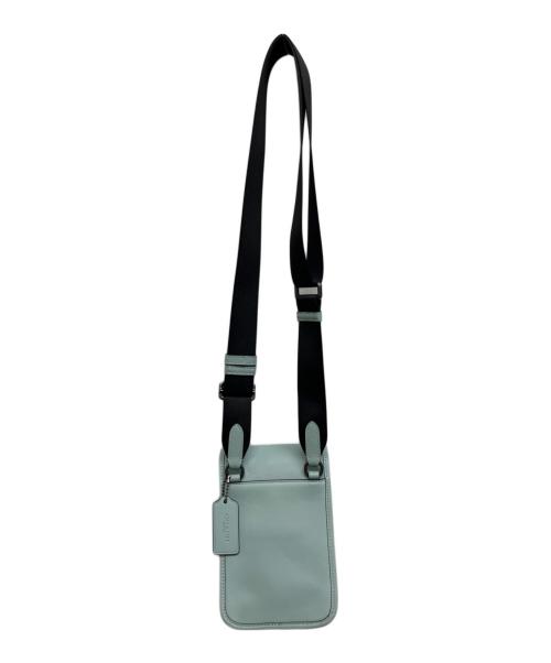 COACH（コーチ）COACH (コーチ) レーサー フォーン クロスボディバッグ スカイブルーの古着・服飾アイテム