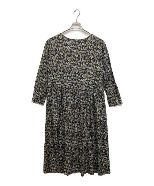 BEARDSLEY（ビアズリー）BEARDSLEY (ビアズリー) サラサプリントワンピース ブラック サイズ:Freeの古着・服飾アイテム