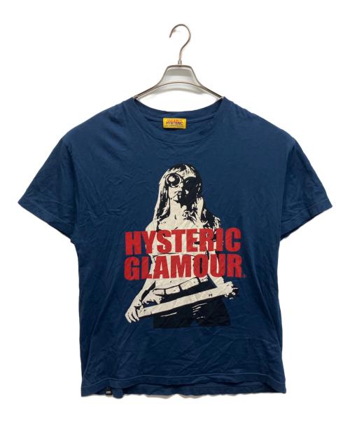 Hysteric Glamour（ヒステリックグラマー）Hysteric Glamour (ヒステリックグラマー) LIGHT MY FIRE オーバーサイズTシャツ ネイビー サイズ:Freeの古着・服飾アイテム