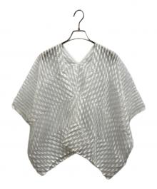 me ISSEY MIYAKE（ミーイッセイ ミヤケ）の古着「シアーボレロカーディガン」｜ホワイト