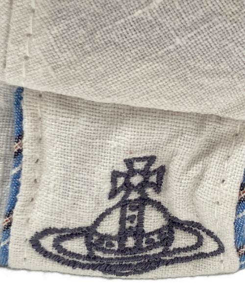 Vivienne Westwood（ヴィヴィアンウエストウッド）Vivienne Westwood (ヴィヴィアンウエストウッド) コットンリネンキャスケット ブルー サイズ:下記参照の古着・服飾アイテム