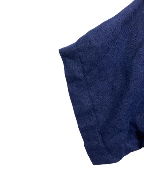 POLO RALPH LAUREN（ポロ・ラルフローレン）POLO RALPH LAUREN (ポロ・ラルフローレン) リネンシャツワンピース ネイビー サイズ:XSの古着・服飾アイテム