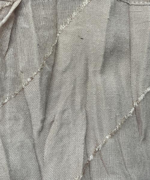 ISSEY MIYAKE（イッセイミヤケ）ISSEY MIYAKE (イッセイミヤケ) カットオフデザインガーゼジャケット ブラウン サイズ:2の古着・服飾アイテム