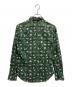 DRIES VAN NOTEN (ドリスヴァンノッテン) 総柄シャツ グリーン サイズ:44：15000円