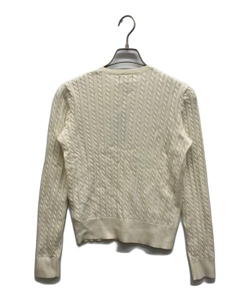 POLO RALPH LAUREN（ポロ・ラルフローレン）POLO RALPH LAUREN (ポロ・ラルフローレン) ケーブルニットカーディガン ホワイト サイズ:SIZE XL(16) 未使用品の古着・服飾アイテム