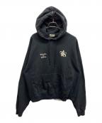 FORSOMEONEフォーサムワン）の古着「FORSOMEONE 2 tone hoodie」｜ブラック