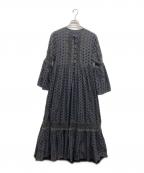 freadaフリーダ）の古着「カットワーク刺繍ワンピース」｜ブラック