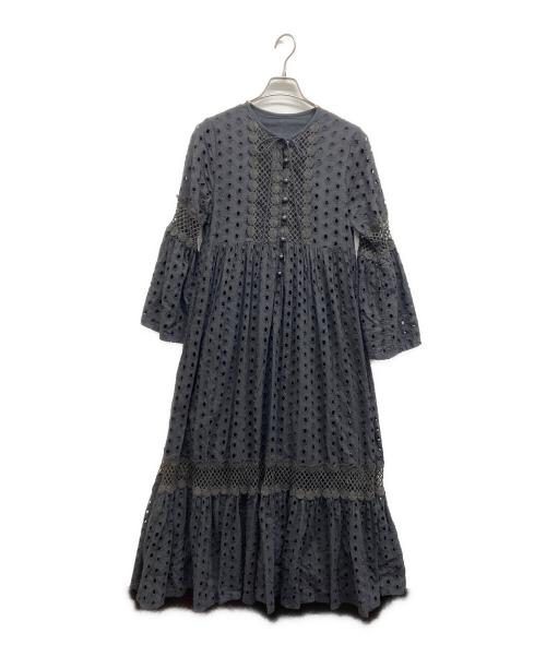 freada（フリーダ）freada (フリーダ) カットワーク刺繍ワンピース ブラック サイズ:Freeの古着・服飾アイテム