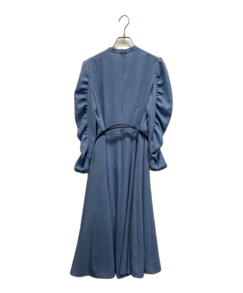 ANAYI（アナイ）ANAYI (アナイ) ベルト付ブラウスワンピース ブルー サイズ:36の古着・服飾アイテム