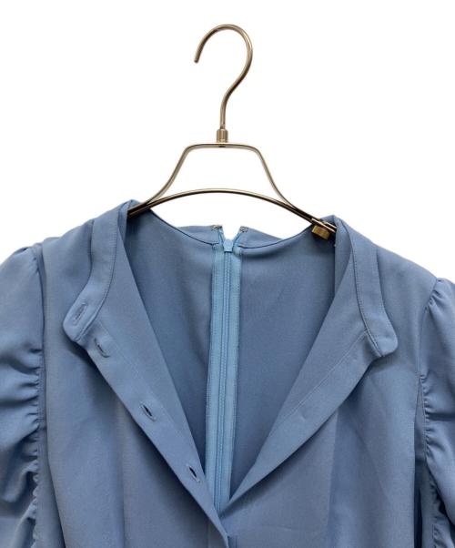ANAYI（アナイ）ANAYI (アナイ) ベルト付ブラウスワンピース ブルー サイズ:36の古着・服飾アイテム