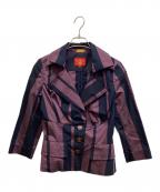 Vivienne Westwood RED LABELヴィヴィアンウエストウッドレッドレーベル）の古着「ストライプテーラードジャケット」｜パープル