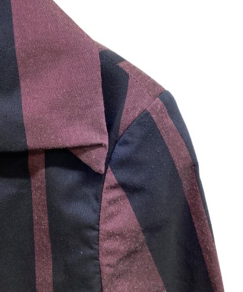 Vivienne Westwood RED LABEL（ヴィヴィアンウエストウッドレッドレーベル）Vivienne Westwood RED LABEL (ヴィヴィアンウエストウッドレッドレーベル) ストライプテーラードジャケット パープル サイズ:2の古着・服飾アイテム