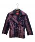 Vivienne Westwood RED LABEL（ヴィヴィアンウエストウッドレッドレーベル）の古着「ストライプテーラードジャケット」｜パープル