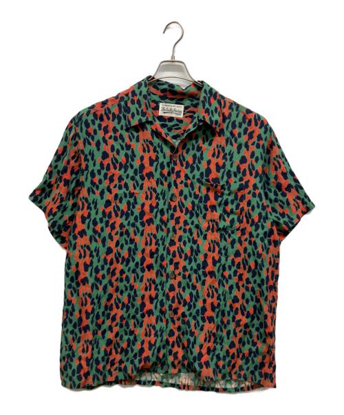 WACKO MARIA（ワコマリア）WACKO MARIA (ワコマリア) LEOPARD HAWAIIAN SHIRT グリーン サイズ:XLの古着・服飾アイテム
