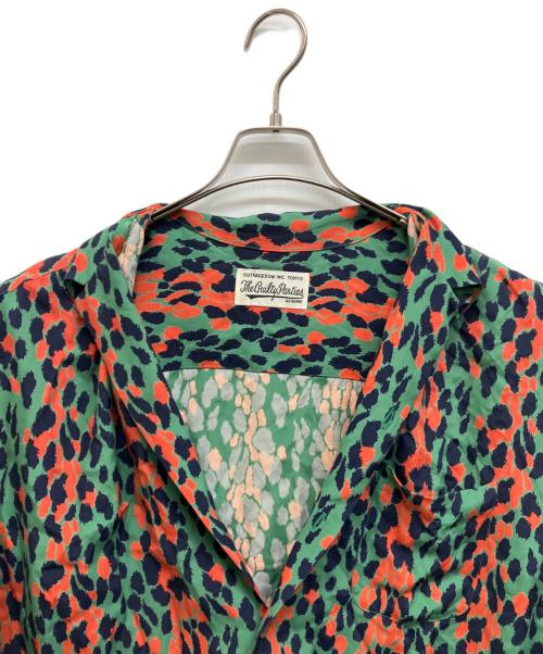 WACKO MARIA（ワコマリア）WACKO MARIA (ワコマリア) LEOPARD HAWAIIAN SHIRT グリーン サイズ:XLの古着・服飾アイテム