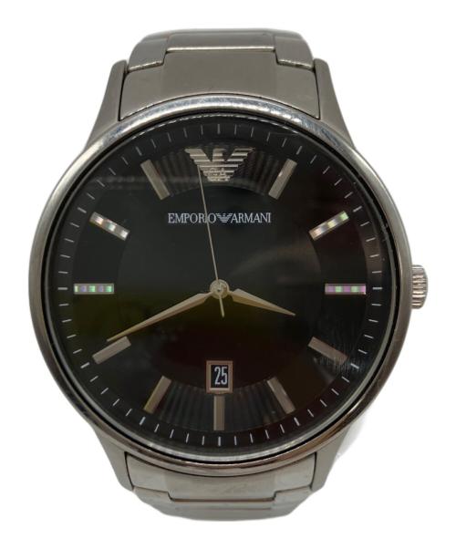 EMPORIO ARMANI（エンポリオ アルマーニ）EMPORIO ARMANI (エンポリオ アルマーニ) 腕時計 ブラックの古着・服飾アイテム