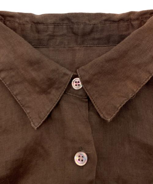 JOURNAL STANDARD（ジャーナルスタンダード）JOURNAL STANDARD (ジャーナルスタンダード) リネンシャツ ブラウン サイズ:Freeの古着・服飾アイテム
