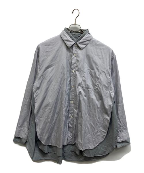 stein（シュタイン）stein (シュタイン) Oversized Layered Shirt ブルー サイズ:Sの古着・服飾アイテム