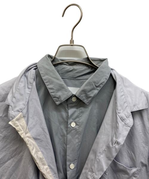 stein（シュタイン）stein (シュタイン) Oversized Layered Shirt ブルー サイズ:Sの古着・服飾アイテム
