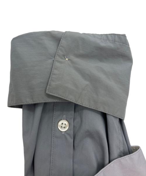 stein（シュタイン）stein (シュタイン) Oversized Layered Shirt ブルー サイズ:Sの古着・服飾アイテム