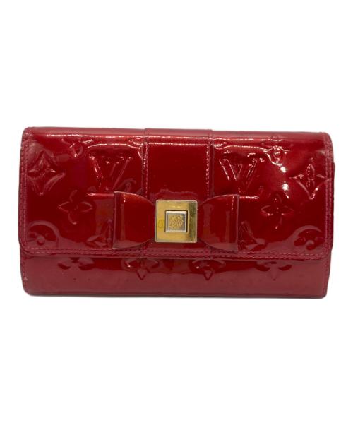 LOUIS VUITTON（ルイ ヴィトン）LOUIS VUITTON (ルイ ヴィトン) モノグラムヴェルニ ポルトフォイユ・サラヌー レッドの古着・服飾アイテム