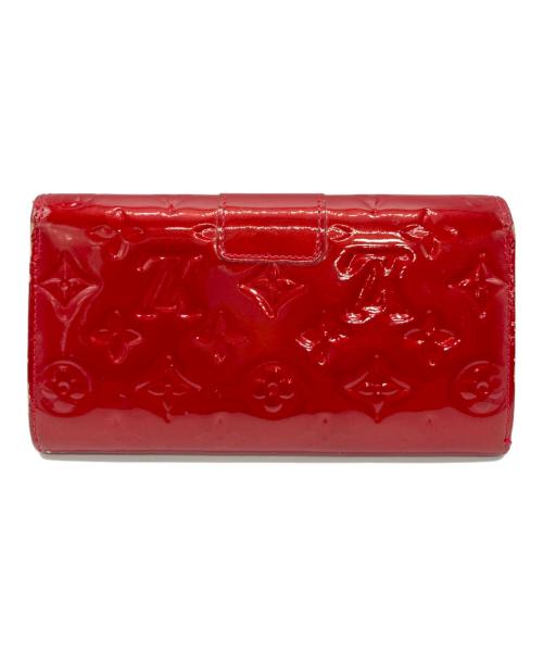 LOUIS VUITTON（ルイ ヴィトン）LOUIS VUITTON (ルイ ヴィトン) モノグラムヴェルニ ポルトフォイユ・サラヌー レッドの古着・服飾アイテム