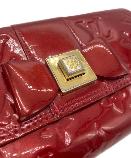 LOUIS VUITTON（ルイ ヴィトン）LOUIS VUITTON (ルイ ヴィトン) モノグラムヴェルニ ポルトフォイユ・サラヌー レッドの古着・服飾アイテム