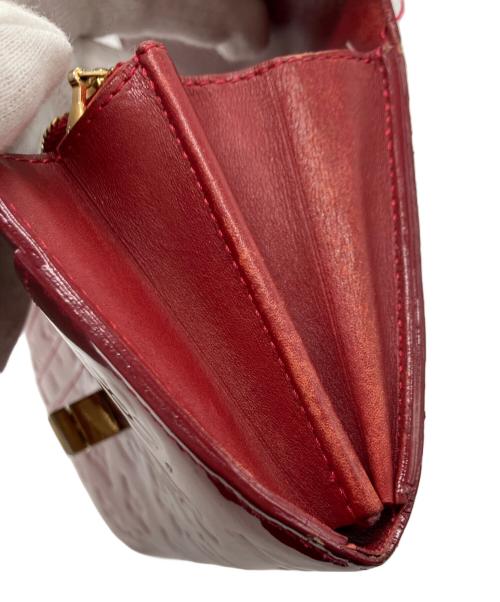 LOUIS VUITTON（ルイ ヴィトン）LOUIS VUITTON (ルイ ヴィトン) モノグラムヴェルニ ポルトフォイユ・サラヌー レッドの古着・服飾アイテム