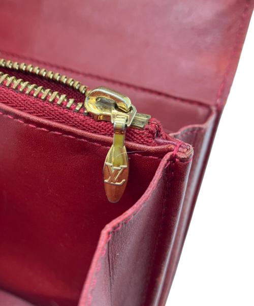 LOUIS VUITTON（ルイ ヴィトン）LOUIS VUITTON (ルイ ヴィトン) モノグラムヴェルニ ポルトフォイユ・サラヌー レッドの古着・服飾アイテム