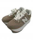 NEW BALANCEニューバランス）の古着「WL574ZSM LIGHT BROWN」｜ベージュ
