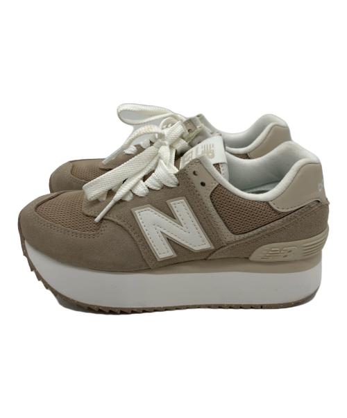 NEW BALANCE（ニューバランス）NEW BALANCE (ニューバランス) WL574ZSM LIGHT BROWN ベージュ サイズ:23.5cmの古着・服飾アイテム