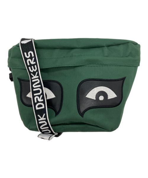PUNK DRUNKERS（パンクドランカーズ）PUNK DRUNKERS (パンクドランカーズ) あいつ目ウエストBAG グリーンの古着・服飾アイテム