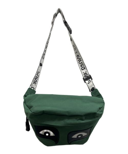 PUNK DRUNKERS（パンクドランカーズ）PUNK DRUNKERS (パンクドランカーズ) あいつ目ウエストBAG グリーンの古着・服飾アイテム